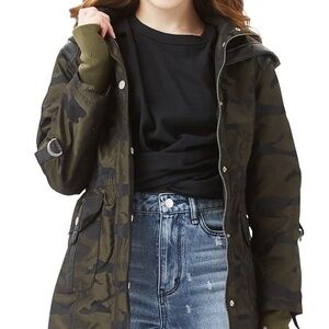 HABITUAL Camo Coat - Delila Jacket - Size 10 LIKE NEW (Worn Once)
